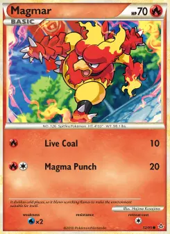 Pokémon-Karte Magmar 052/095