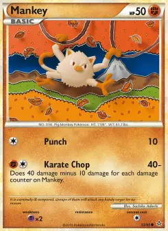 Pokémon-Karte Mankey 053/095