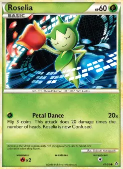 Pokémon-Karte Roselia 061/095