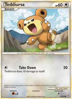 Pokémon-Karte Teddiursa 065/095