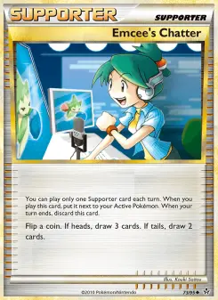 Pokémon-Karte Emcee’s Chatter 073/095