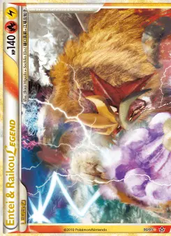 Pokémon-Karte Entei & Raikou LEGEND 090/095