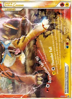 Pokémon-Karte Entei & Raikou LEGEND 091/095