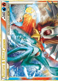 Pokémon-Karte Suicune & Entei LEGEND 094/095