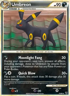 Pokémon-Karte Umbreon 010/090