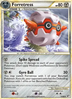 Pokémon-Karte Forretress 013/090