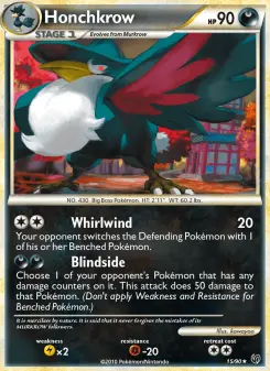 Pokémon-Karte Honchkrow 015/090