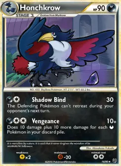 Pokémon-Karte Honchkrow 016/090