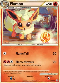 Pokémon-Karte Flareon 026/090