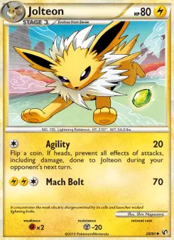 Pokémon-Karte Jolteon 028/090