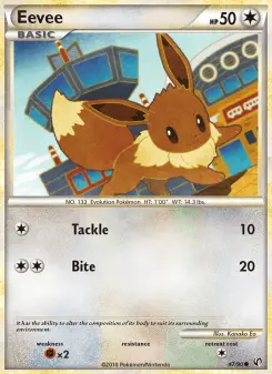 Pokémon-Karte Eevee 047/090