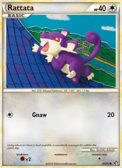 Pokémon-Karte Rattata 064/090