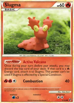 Pokémon-Karte Slugma 067/090