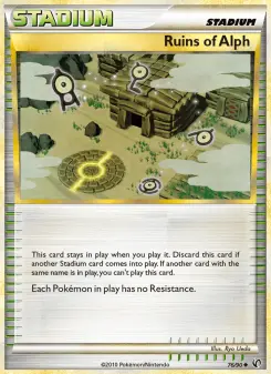 Pokémon-Karte Ruins of Alph 076/090