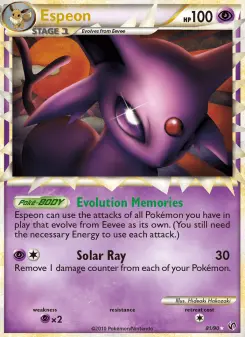 Pokémon-Karte Espeon 081/090