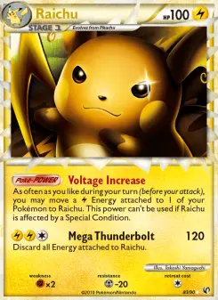 Pokémon-Karte Raichu 083/090