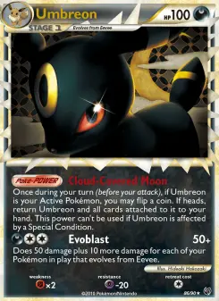 Pokémon-Karte Umbreon 086/090