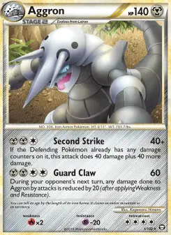 Pokémon-Karte Aggron 001/102