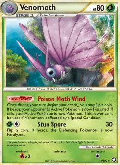 Pokémon-Karte Venomoth 011/102