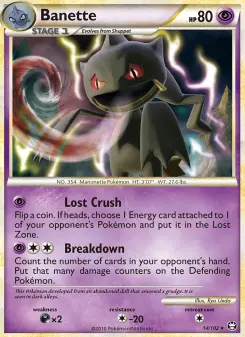 Pokémon-Karte Banette 014/102