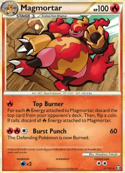 Pokémon-Karte Magmortar 027/102
