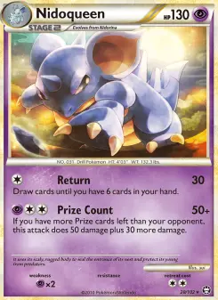 Pokémon-Karte Nidoqueen 028/102