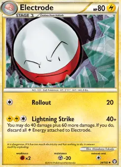 Pokémon-Karte Electrode 034/102