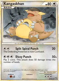 Pokémon-Karte Kangaskhan 036/102