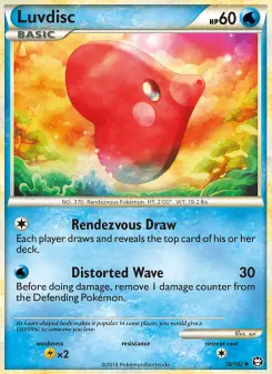Pokémon-Karte Luvdisc 039/102