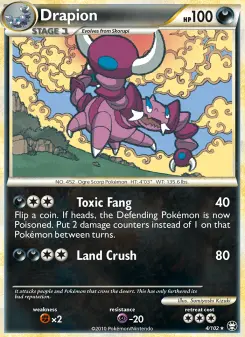 Pokémon-Karte Drapion 004/102