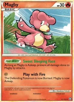 Pokémon-Karte Magby 041/102