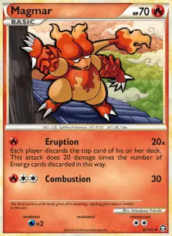 Pokémon-Karte Magmar 042/102