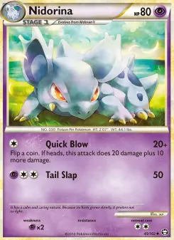 Pokémon-Karte Nidorina 045/102
