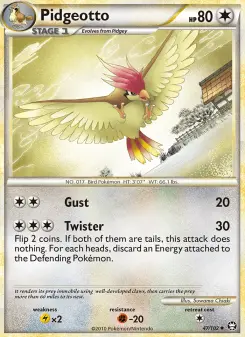 Pokémon-Karte Pidgeotto 047/102