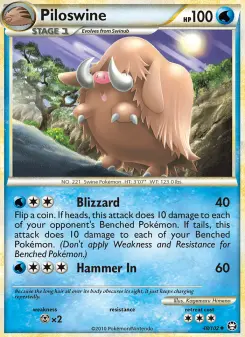 Pokémon-Karte Piloswine 048/102