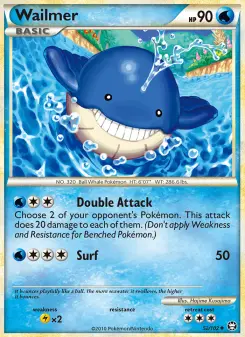 Pokémon-Karte Wailmer 052/102