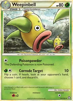 Pokémon-Karte Weepinbell 053/102