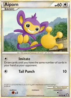 Pokémon-Karte Aipom 055/102