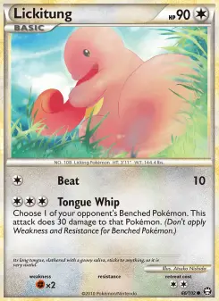 Pokémon-Karte Lickitung 066/102