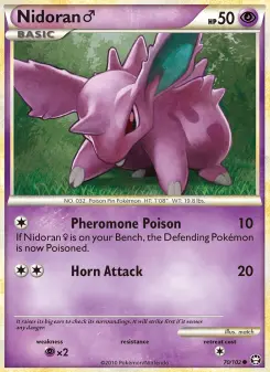 Pokémon-Karte Nidoran♂ 070/102