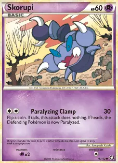 Pokémon-Karte Skorupi 076/102
