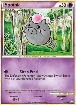 Pokémon-Karte Spoink 077/102
