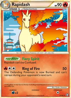 Pokémon-Karte Rapidash 008/102