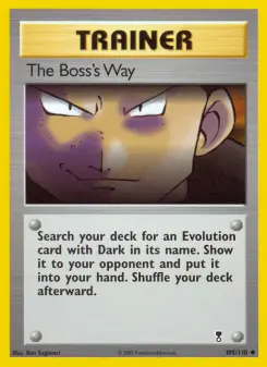 Pokémon-Karte The Boss's Way 105/110