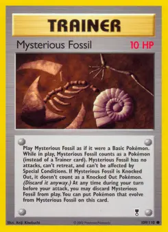 Pokémon-Karte Mysterious Fossil 109/110