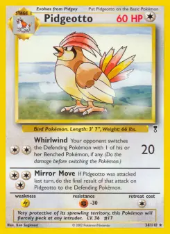 Pokémon-Karte Pidgeotto 034/110
