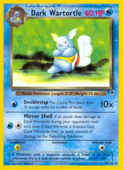 Pokémon-Karte Dark Wartortle 039/110