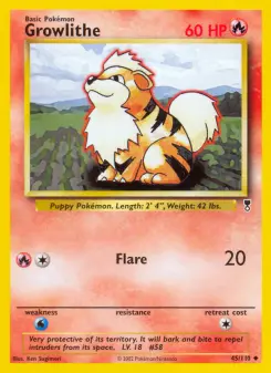 Pokémon-Karte Growlithe 045/110