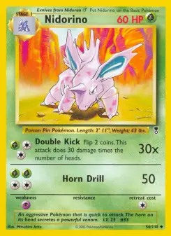 Pokémon-Karte Nidorino 056/110