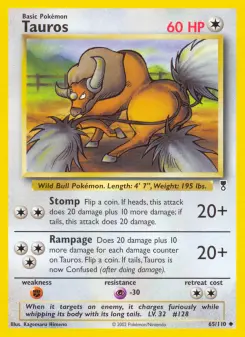 Pokémon-Karte Tauros 065/110